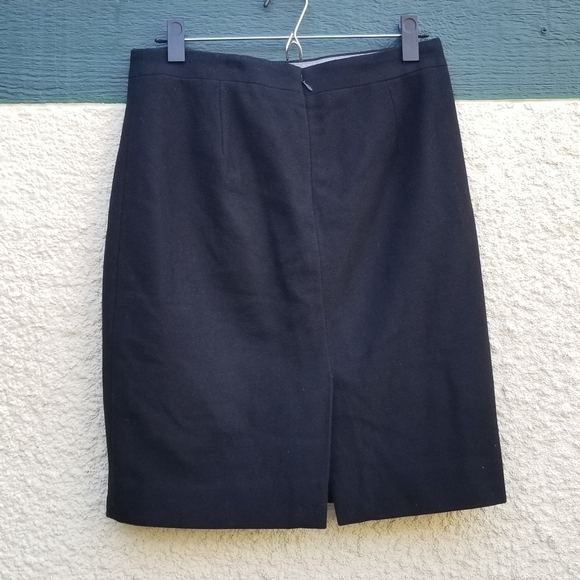 J. Crew Factory The Pencil Skirt black double-serge wool size 4 - Picture 2 of 6